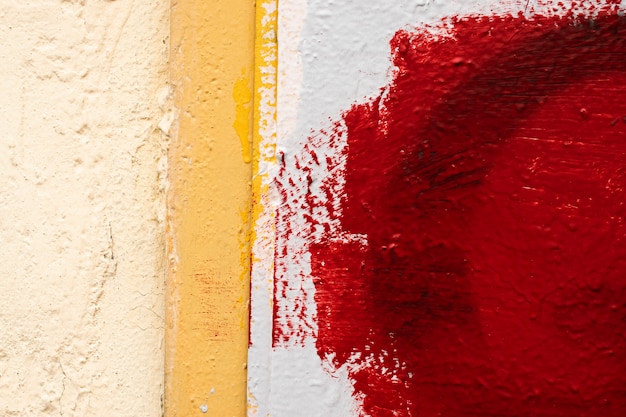 Texture wall, drip paint, putty, red-white wall