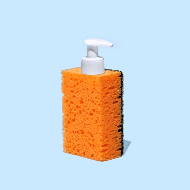 Photo texture washcloth and liquid soap dispenser