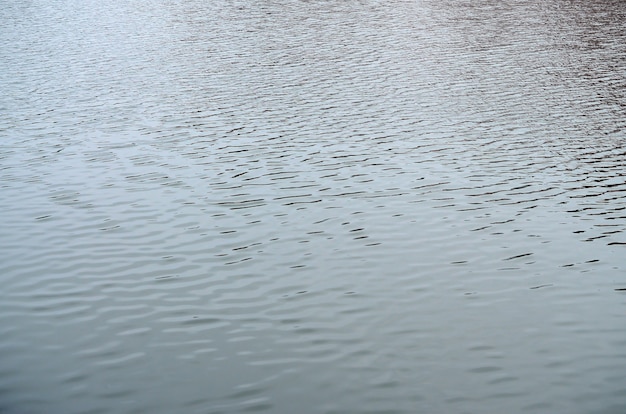 The texture of the water in the river 