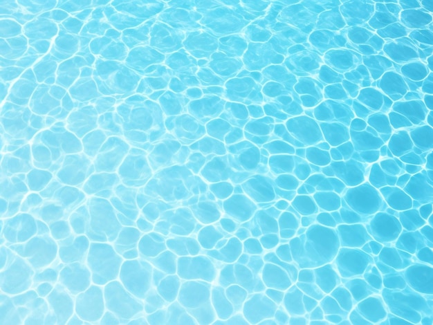 Struttura della superficie dell'acqua piscina trasparente con vista dall'alto