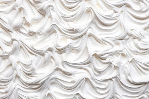 Photo texture of whipped cream foam top view