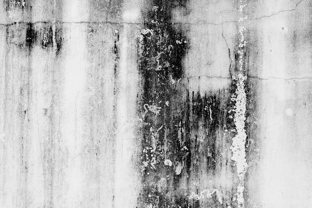 Texture white cement wall with stain and crack background