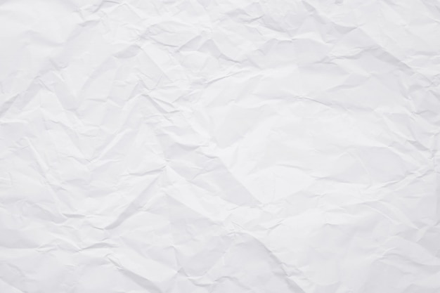 Texture of white crumpled paper for background.