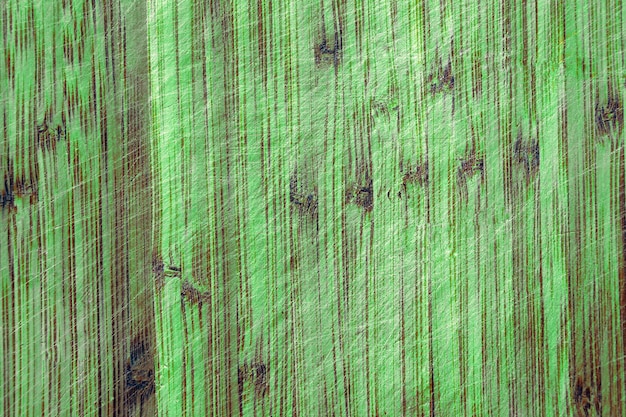 The texture of the wood in a green shade