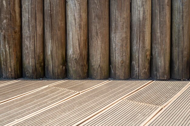 Photo texture of wooden boards floor