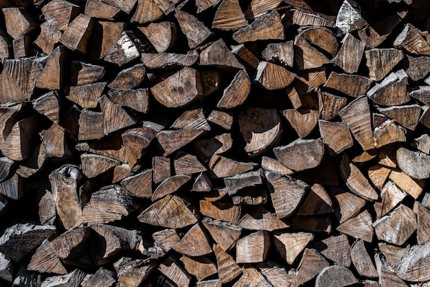 Texture of wooden logs