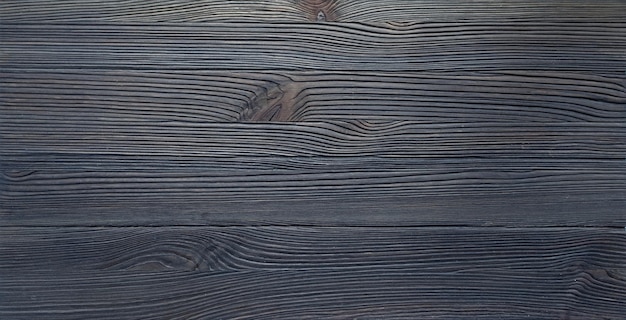 Texture of a wooden surface dark brushed board