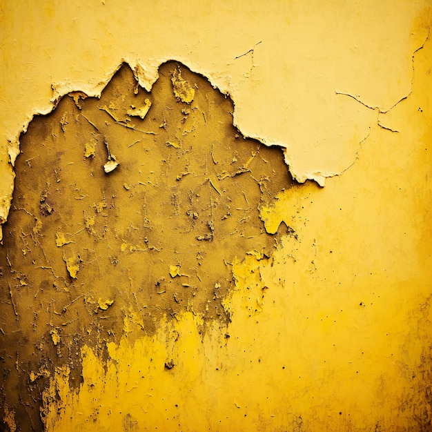 Texture of yellow golden decorative plaster or concrete Abstract grunge background