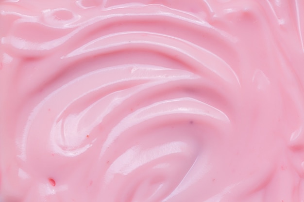 texture yoghurt macroclose up pink creamy homemade blueberries