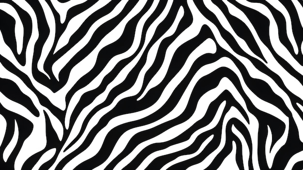 Texture of the zebra skin Natural black and white striped pattern