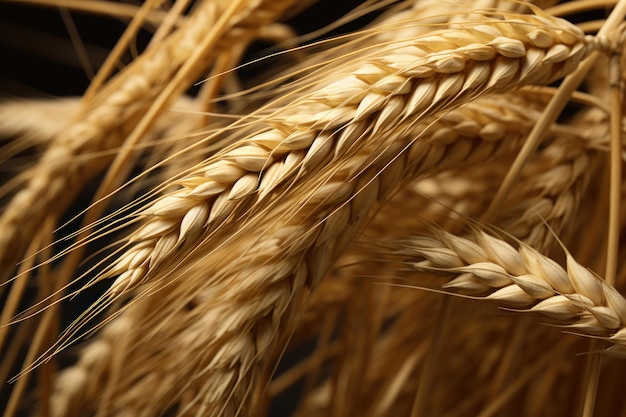 テクスチャ大麦小麦背景穀物農場生成 Ai