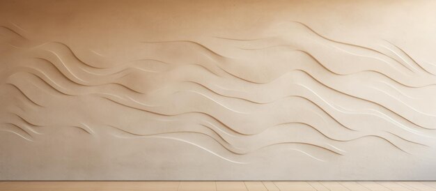 Photo textured beige wall with abstract shape for text