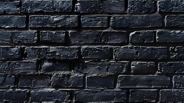 textured black brick wall for backdrop pattern