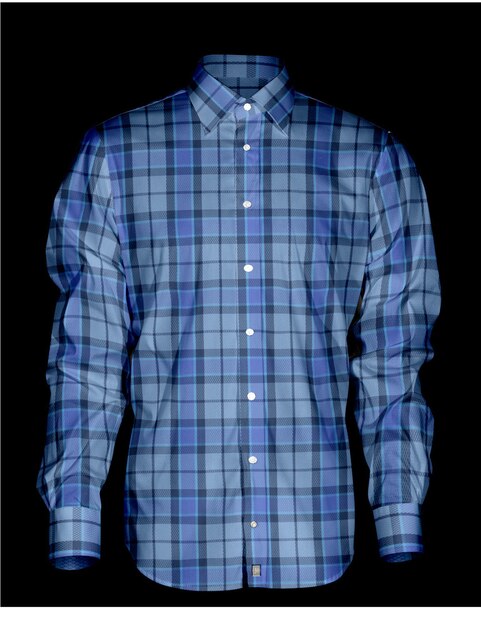 Photo textured check shirt autumn season