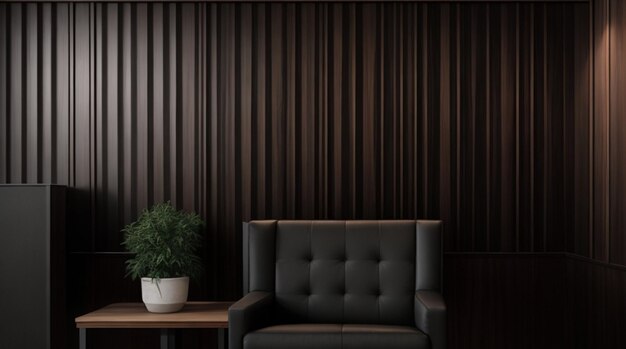 Textured Dark Wood Paneling Background