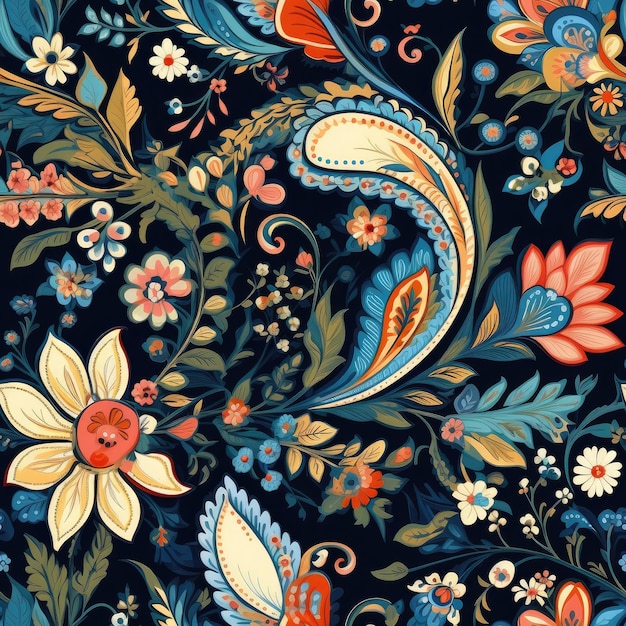 textured floral pattern