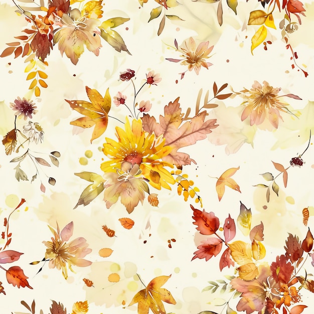 Photo textured floral pattern