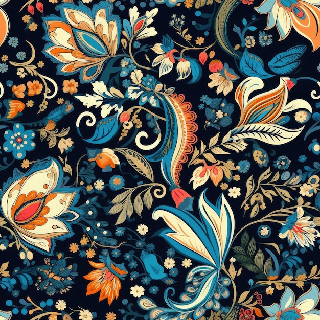 textured floral pattern