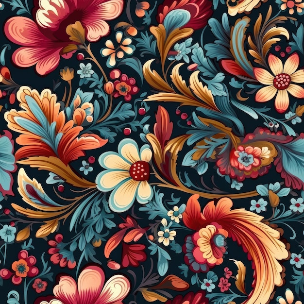 textured floral pattern