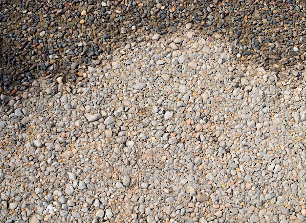 The textured gravel path