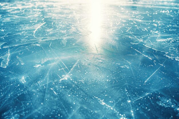 Premium Photo  Textured ice blue frozen rink winter background