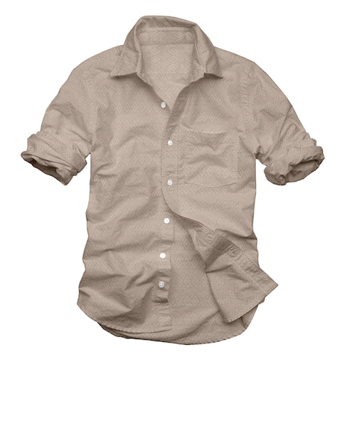 Textured men shirt summer season with mercerize finish