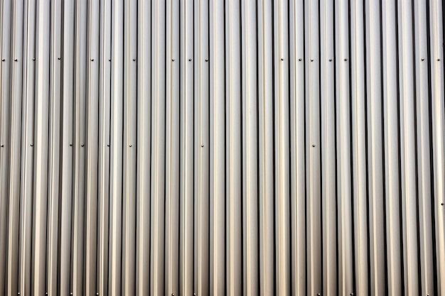 Textured metal siding in neutral light