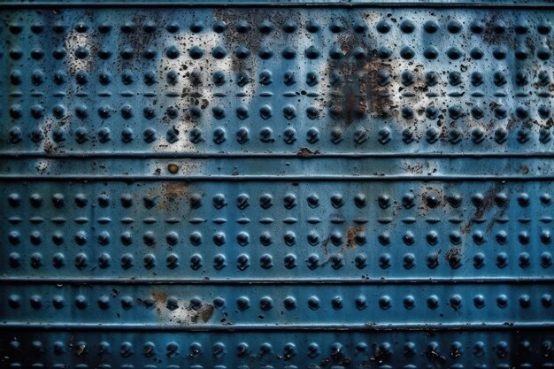 Textured metal surface with visible rivets