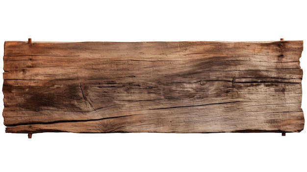 Photo textured old wood plank with natural patterns isolated