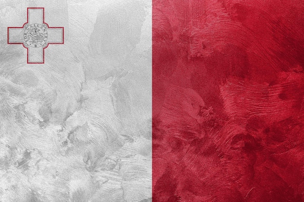 Textured photo of the flag of Malta