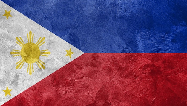 Textured photo of the flag of Philippines