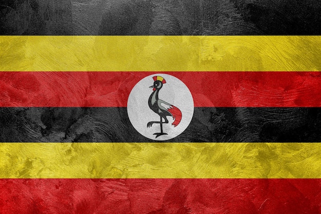 Текстурированное фото флага Уганды
