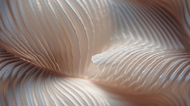 Photo textured and ribbed surface of a seashell generative ai