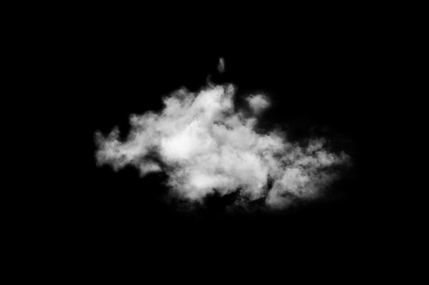 Textured SmokeAbstract zwart geïsoleerd op zwarte achtergrond