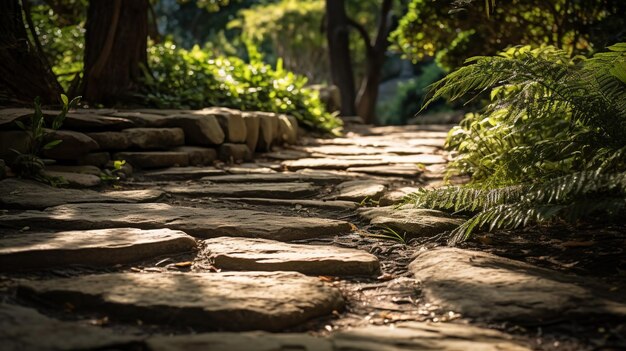 Photo textured stone path background