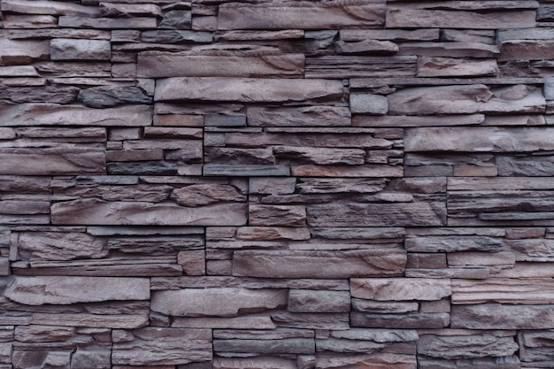 Textured stone wall