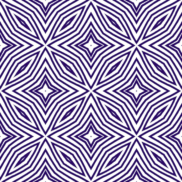 Textured stripes pattern. Purple symmetrical kaleidoscope background. Textile ready fabulous print, swimwear fabric, wallpaper, wrapping. Trendy textured stripes design.