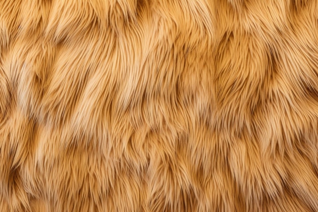 Textured surface of tancolored faux fur fabric