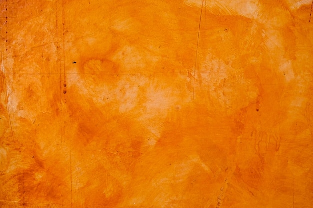 Textured wall brushed painted Background Abstract Orange Oil Color