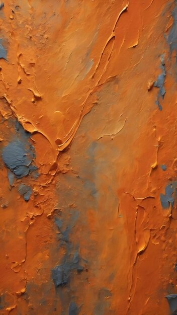 Textured wall brushed painted background abstract orange oil color