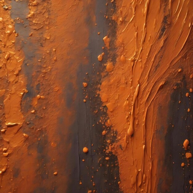 Textured wall brushed painted background abstract orange oil color