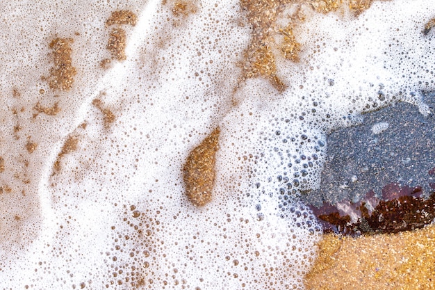 Textured wet sand beach background