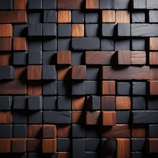 A textured wood brick background