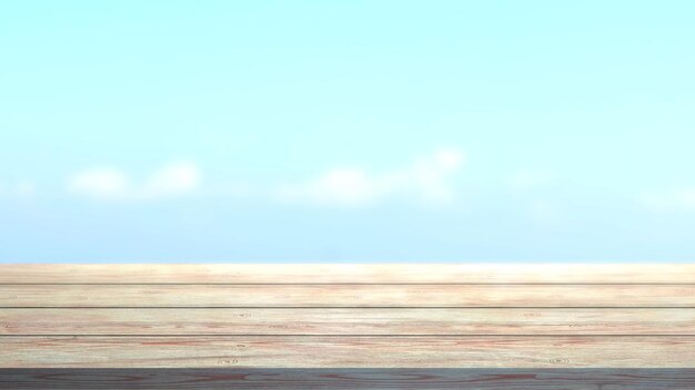 textured wooden empty table top view