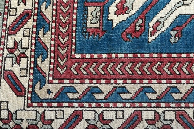 Texturen en kleurpatronen van geweven tapijten