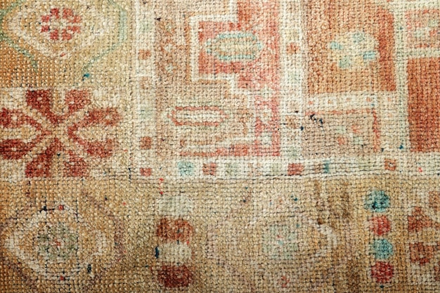 Texturen en kleurpatronen van geweven tapijten