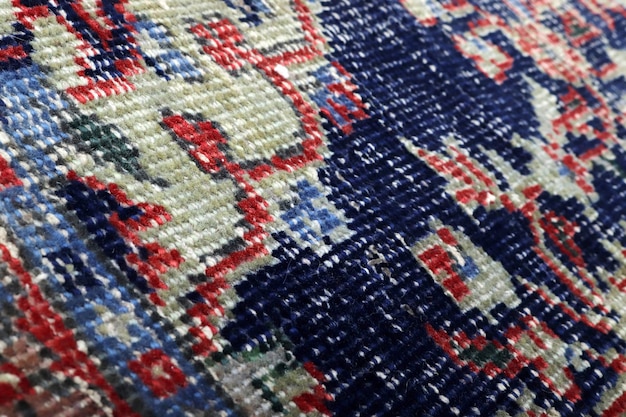 Foto texturen en patronen in kleur van geweven tapijten