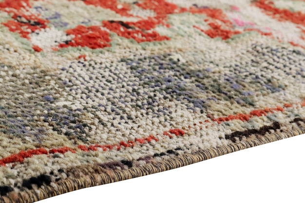 Textures and patterns in color from woven carpets