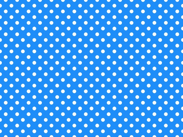 Photo texturised white color polka dots over dodger blue background