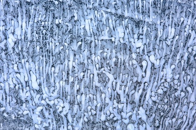 Foto textuur ijs bubbels lucht baikal gas waterstofsulfide natuur winter achtergrond